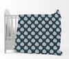 Divine Casa 120 GSM Microfiber Single Kids Dohar Soft & Lightweight Throw Blanket Tree Motif Pattern Colour Navy Blue & White
