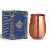 Indian Art Villa Pure Copper Lacqure Coted Round Shaped Glass - 85 gms
