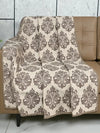 Saral Home Chenille 1 Seater Sofa Cover Throw Colour Grey