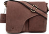 Leather 11 inch Laptop Messenger Bag for Men I Dedicated Laptop Compartment I Adjustable Strap | Brown Colour
