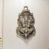 KridayKraft Metal Nazar Battu With Naag Ganesha for Evil Eye Protection Mask Grey Medium