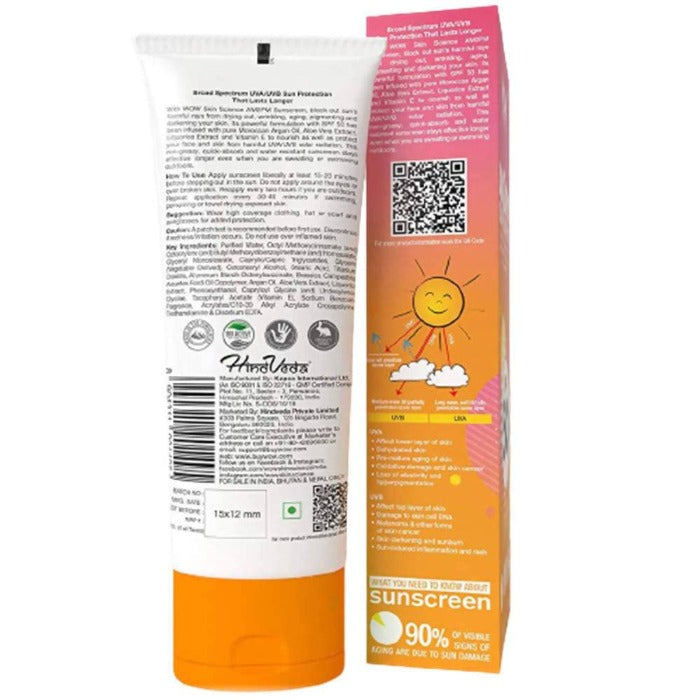 Wow Skin Science AM2PM SPF50 Water Resistant Sunscreen Lotion - 100 ml
