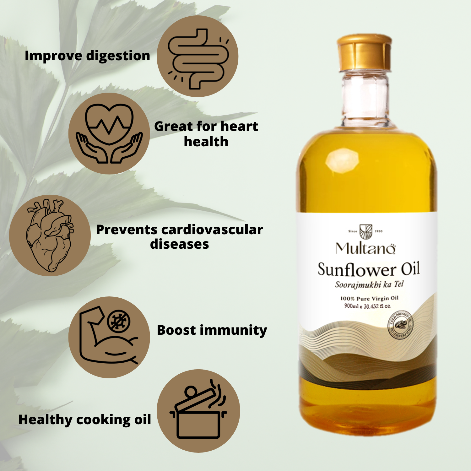 Multano Cold Pressed Sunflower Oil