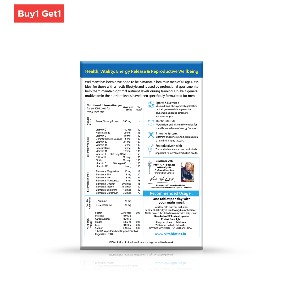 Vitabiotics Wellman - 30 tabs