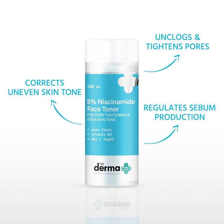 The Derma Co 5% Niacinamide Face Toner for Pore Tightening & Even Skin Tone - 200 ml
