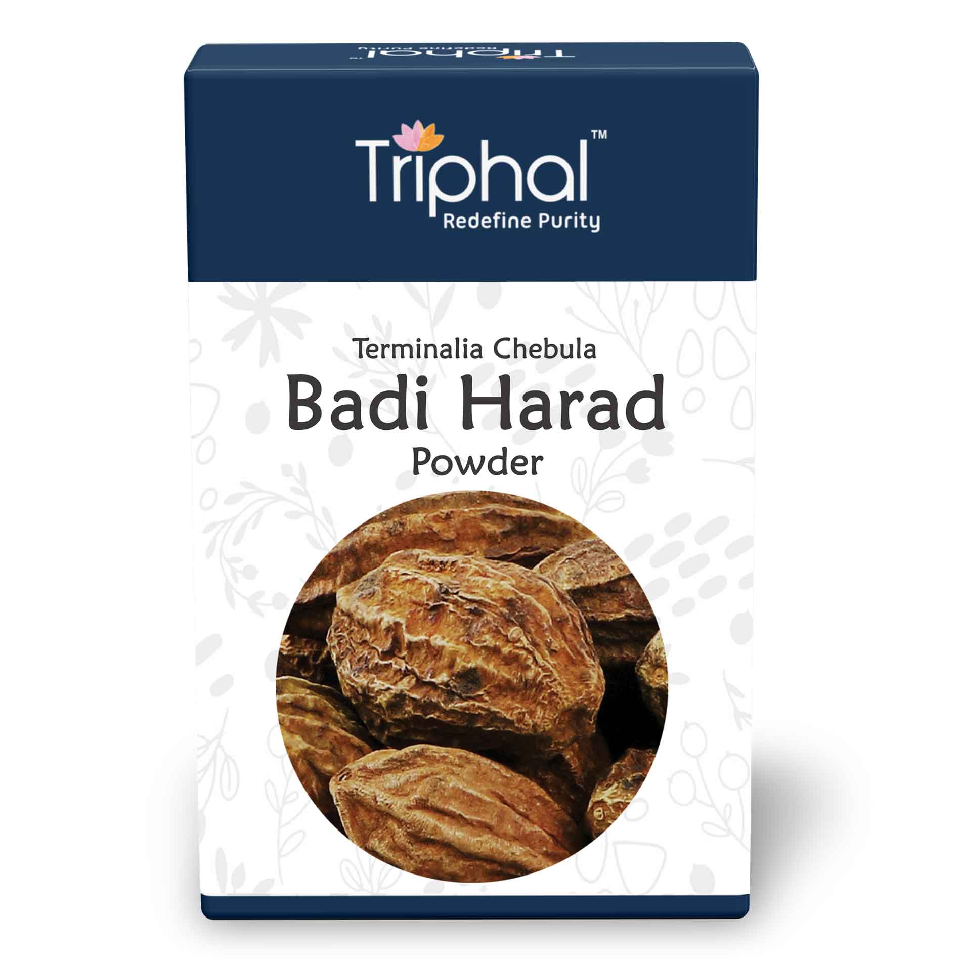 Triphal Badi Harad Powder – Haritaki Churn – Ink Nut Powder - DesiPick