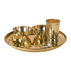Artarium Brass Plain Thali Set