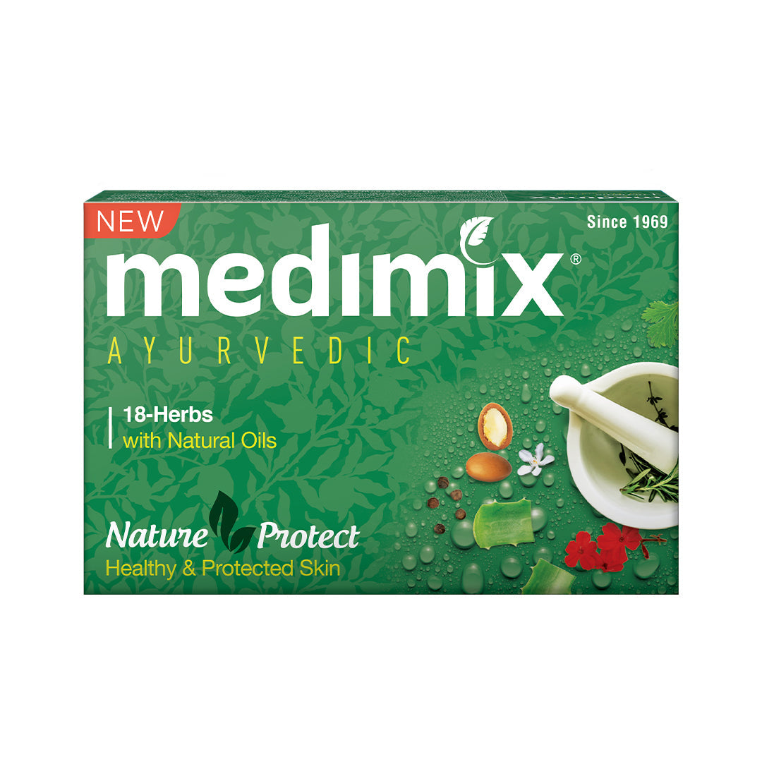 Medimix Ayurvedic Classic 18 Herbs Bathing Soap - 125 gms (Pack of 5