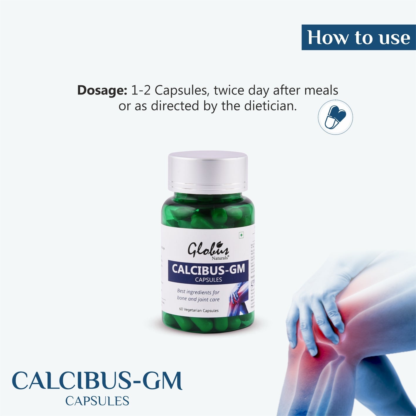Globus Naturals Calcibus GM capsules - 60 tabs - DesiPick