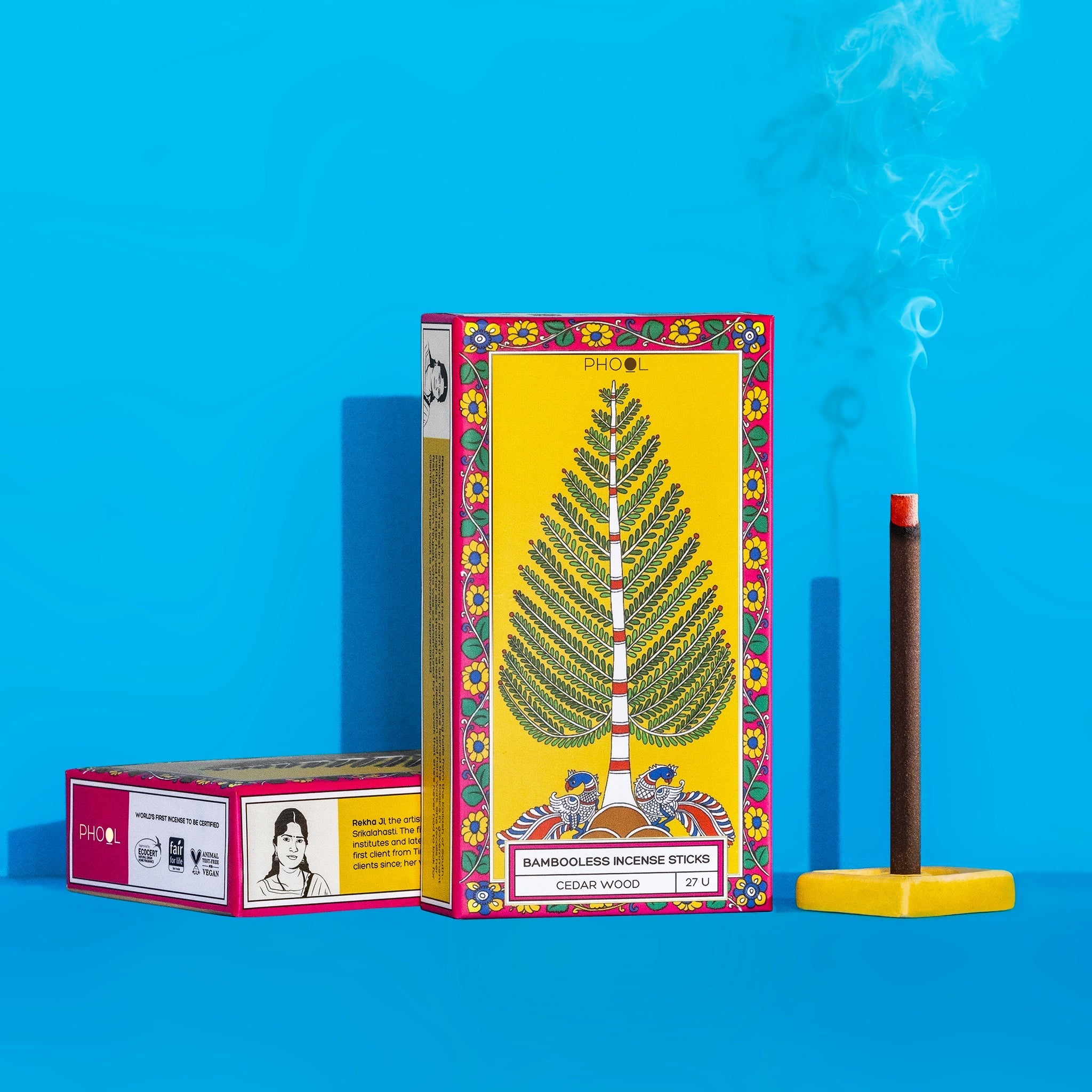 Phool Bambooless Incense Sticks Cedar Wood - 27 Sticks