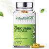 Health Veda Organics Curcumin C3 + Bioperine Supplements - 60 tabs
