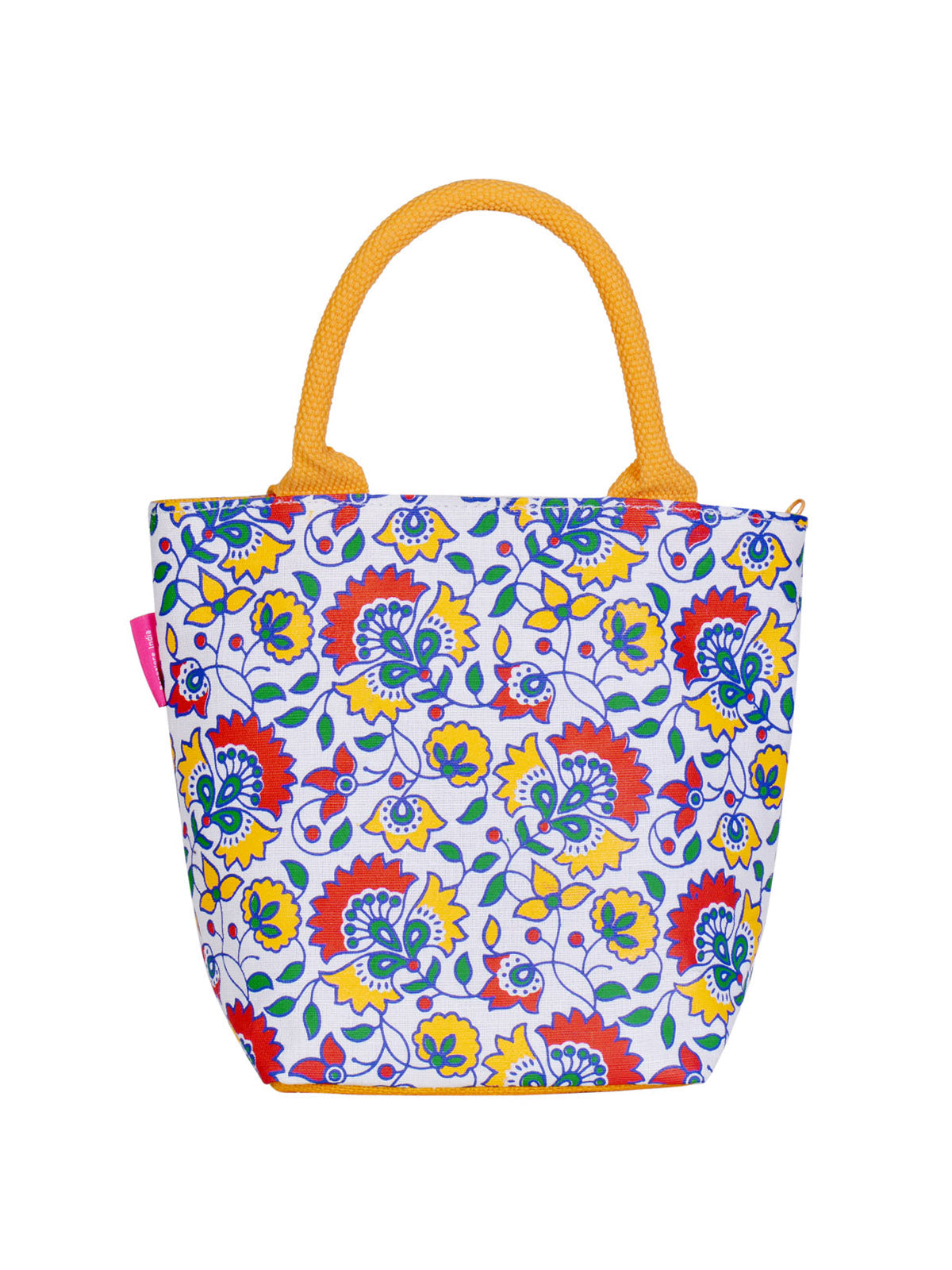 Jute Cottage Floral Print Juco Zipper Lunch Bag