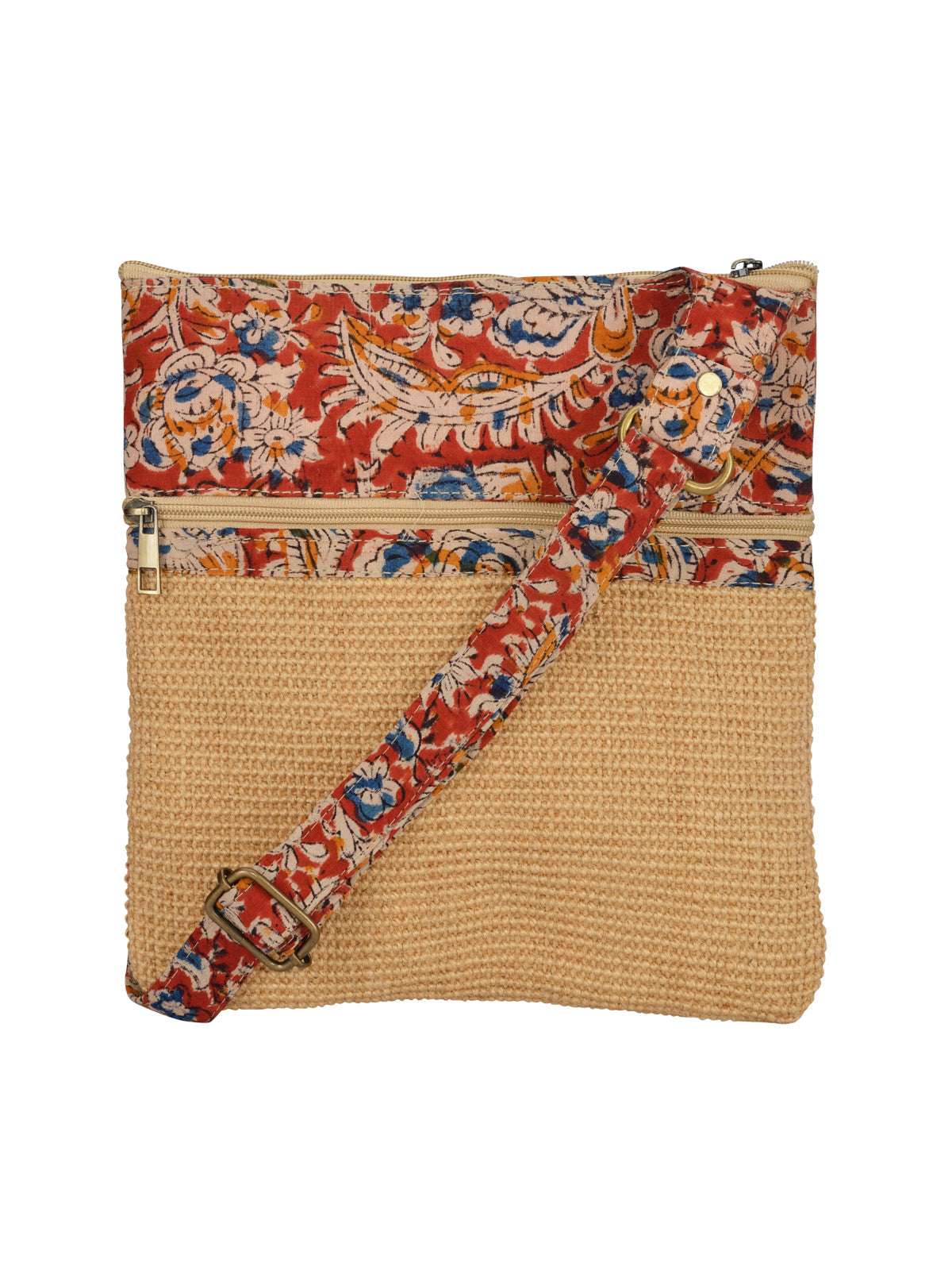 Jute Cottage Dobby Sling Bag Medium 100% Genuine Stylish Jute Bag