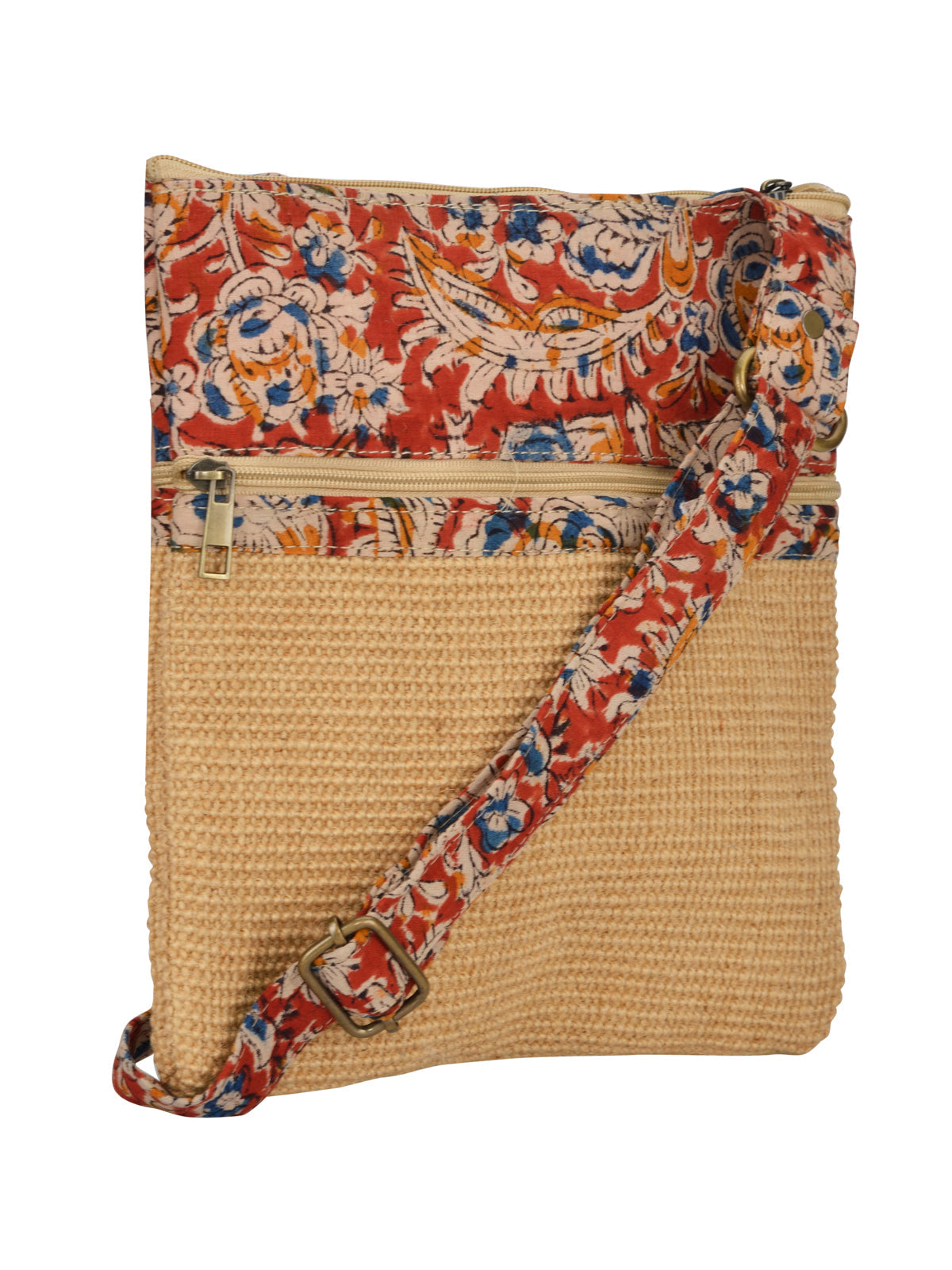 Jute Cottage Dobby Sling Bag Medium 100% Genuine Stylish Jute Bag
