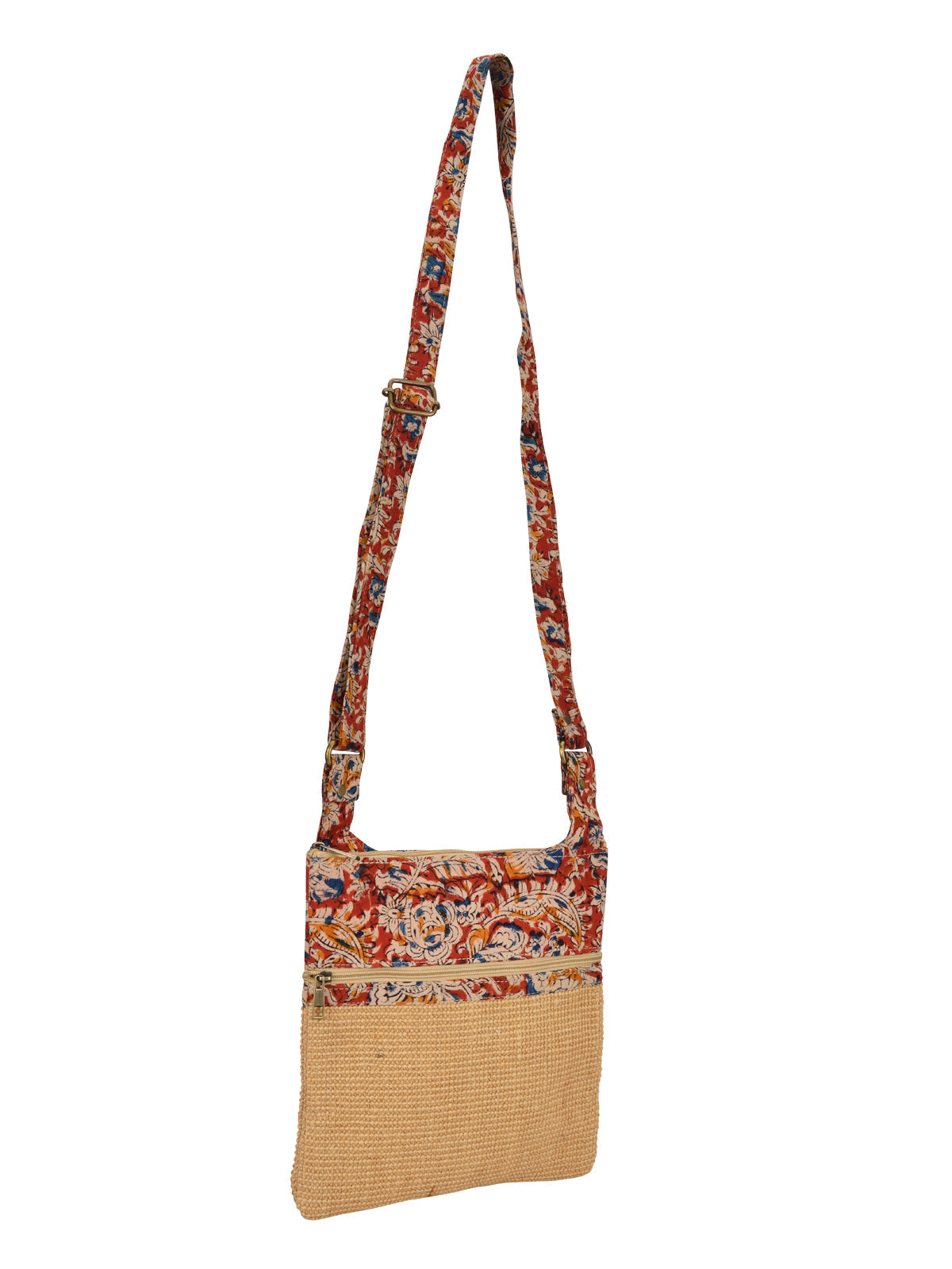 Jute Cottage Dobby Sling Bag Medium 100% Genuine Stylish Jute Bag