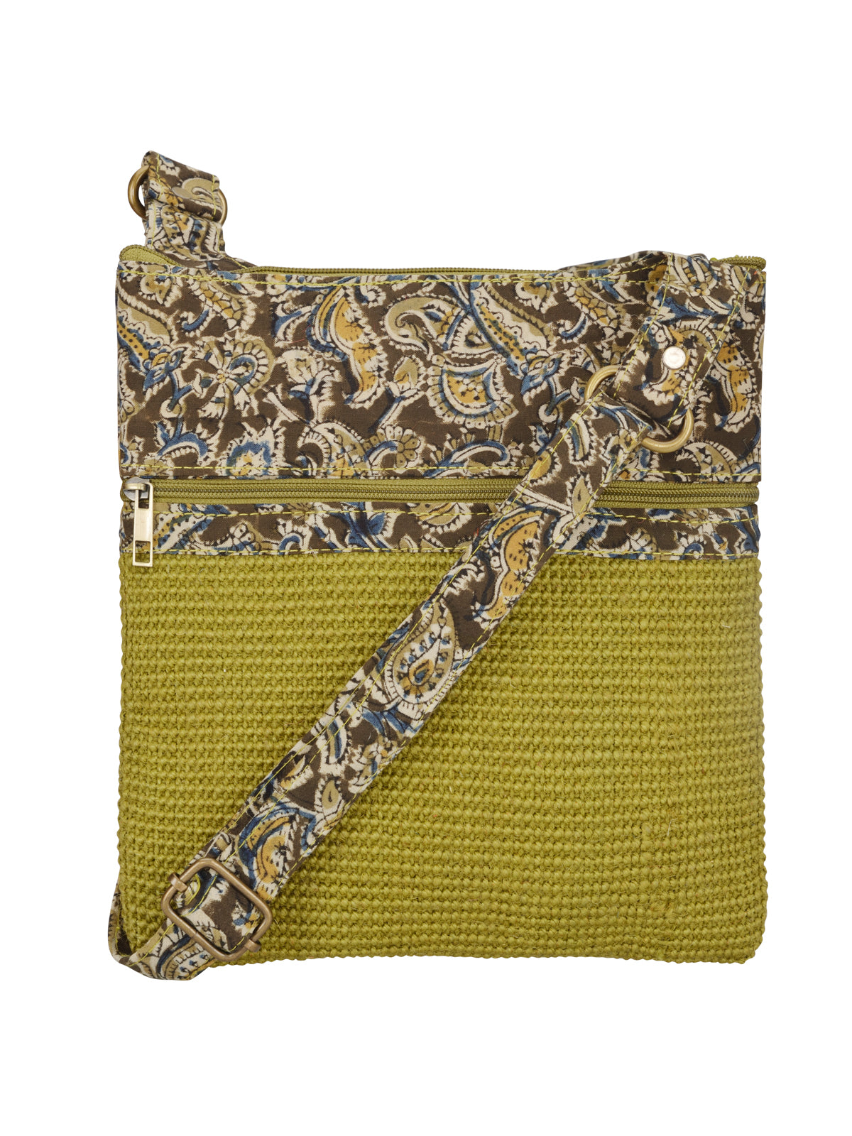 Jute Cottage Dobby Sling Bag Medium 100% Genuine Stylish Jute Bag