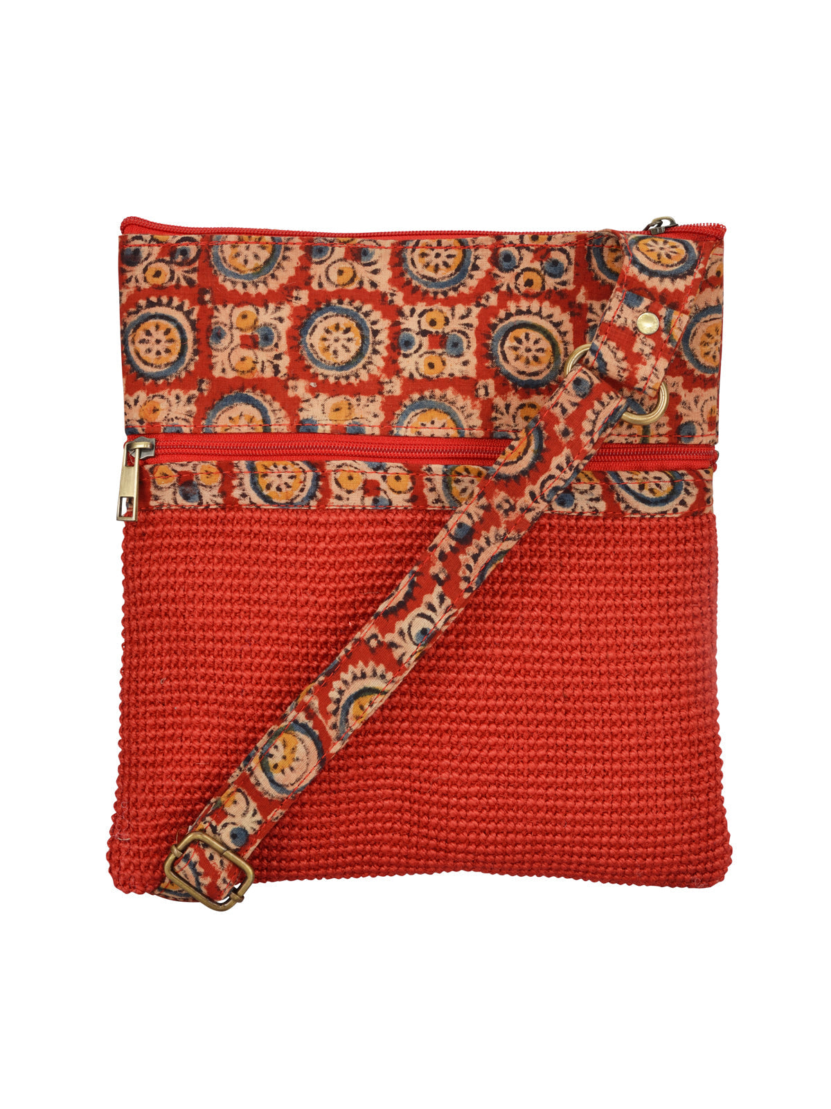 Jute Cottage Dobby Sling Bag Medium 100% Genuine Stylish Jute Bag