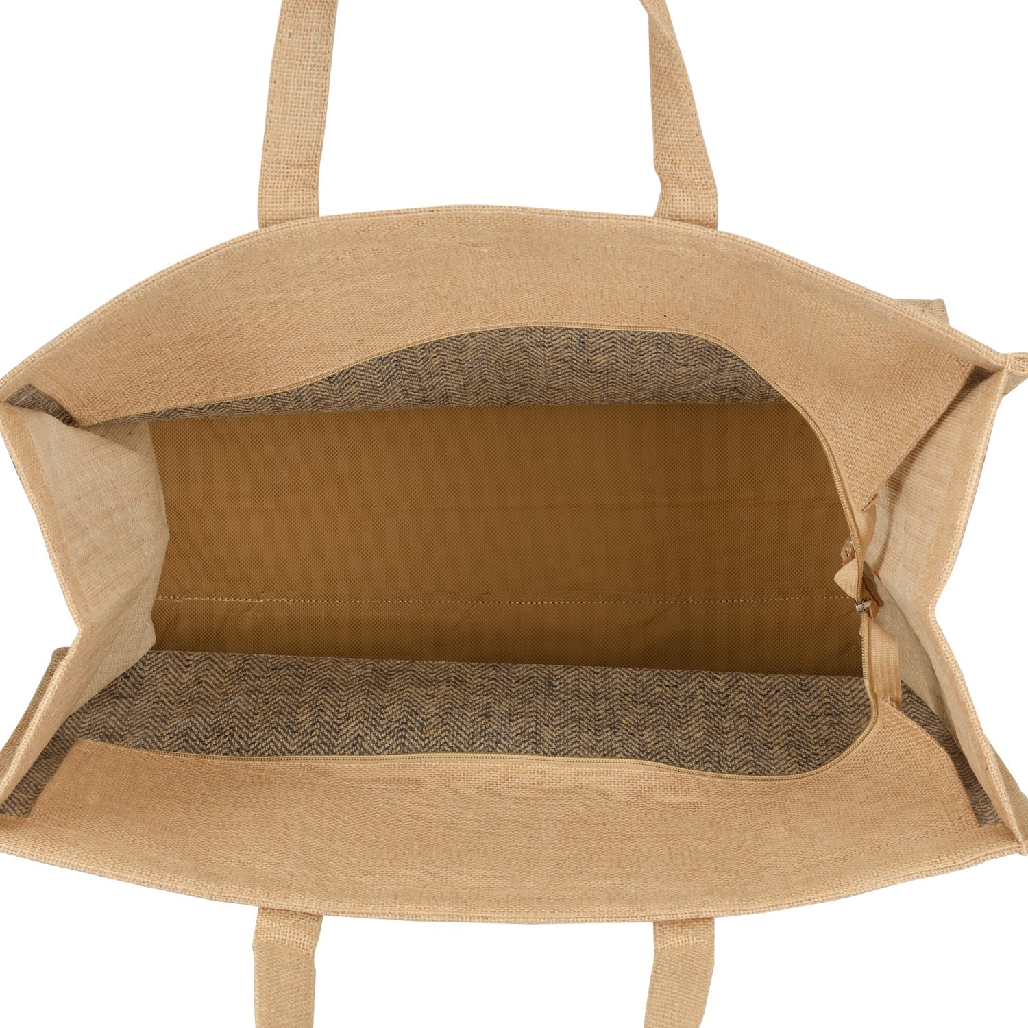 Jute Cottage Herringbone Zipper With Bottom Board