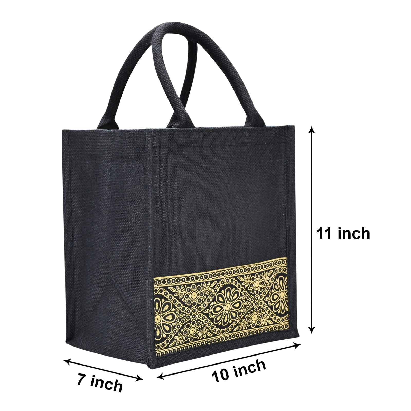 Jute Cottage Lace Zipper Lunch Bag