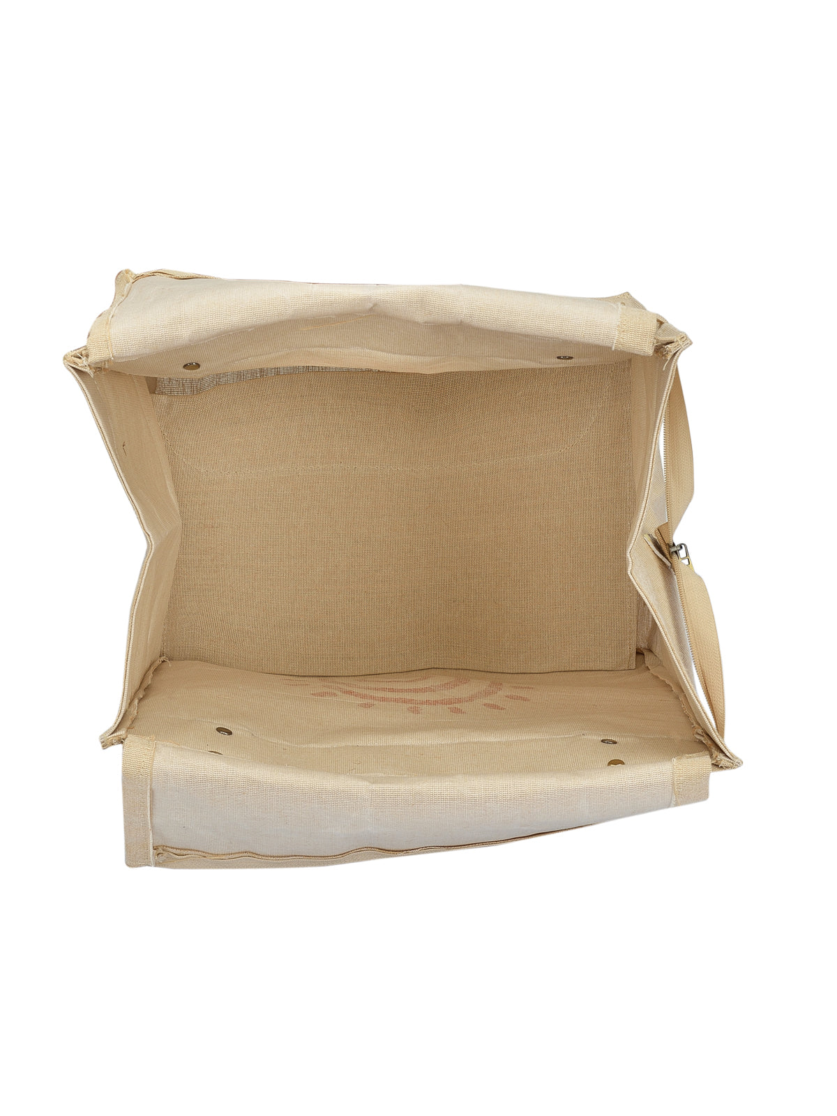 Jute Cottage Juco Pu Handle Zipper Shopping Bag With Bottom Board 100% Genuine