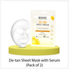Dr.rashel De-Tan Sheet Mask with Serum (pack of 2)