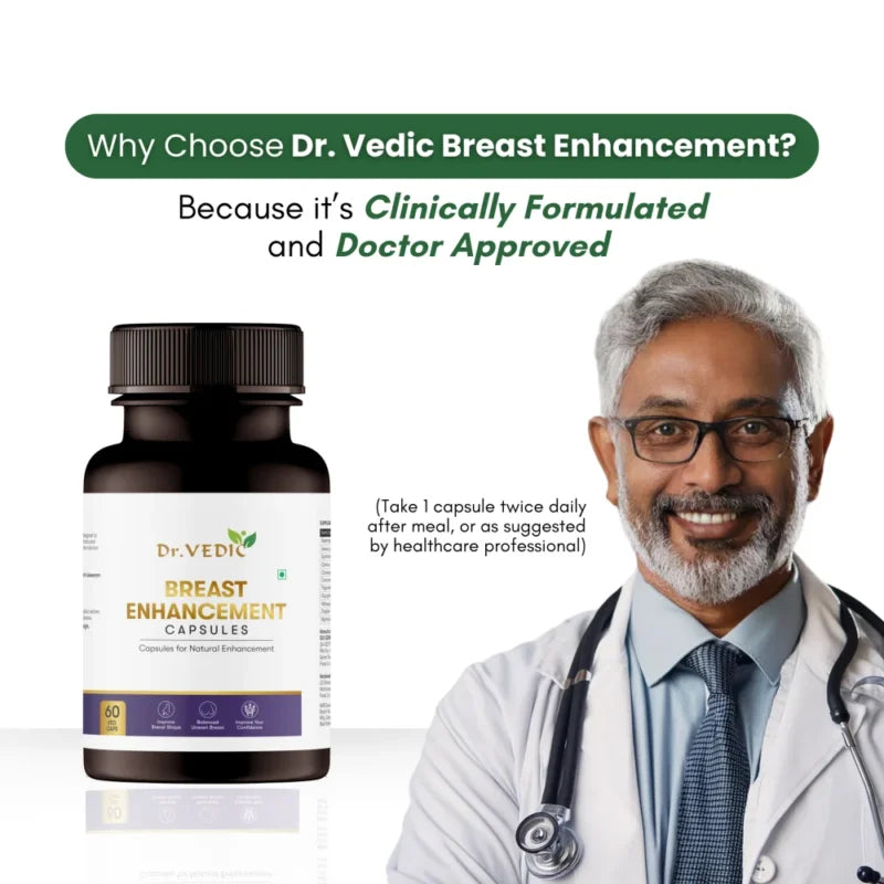 Dr. Vedic Breast Enhancement Capsules - 60 Caps