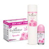Enchanteur Perfumed Romantic Bathing Bar - 75gms Pack of 3+1 Romantic Talc - 250gms & Romantic Roll-On Deodorant - 50ml Combo