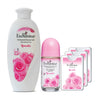 Enchanteur Romantic Shower gel - 250gms & Romantic Roll-On Deodorant - 50ml & Romantic Pocket Perfume - 18ml (Pack of 3) Combo