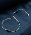 Gargi By PNG Blue Eye Anklet (Silver)