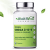 HealthVeda Organics Vegan Omega 3-6-9 Flaxseed Oil(1000mg) - 60 tabs