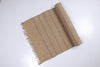 Shramdaan Pure Jute handwoven yoga mat with Blue Stripes