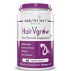 HealthyHey HairVgrow - Natural Hair Growth and Stop Hair fall Formula Supplement - 60 Veg. Capsules