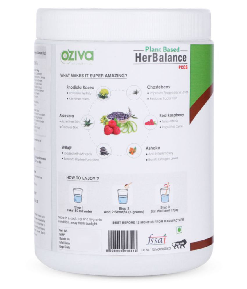 OZiva Plant Based Herbalance For Pcos