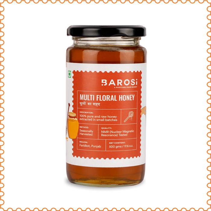 Barosi A2 Desi Cow Ghee & Multifloral Honey Combo