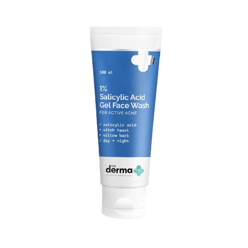 The Derma Co 1% Salicylic Acid Gel Face Wash For Active Acne - 100 ml