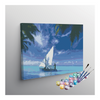 Eazy Arts Tranquil Sailboat on Tropical Waters Paint by Numbers Kit