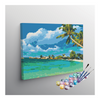 Eazy Arts Tropical Paradise Beach with Clear Waters Paint by Numbers Kit