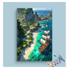 Eazy Arts Pirate Cove Adventure Paint by Numbers Kit