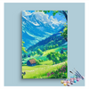 Eazy Arts Tranquil Green Valley Paint by Numbers Kit