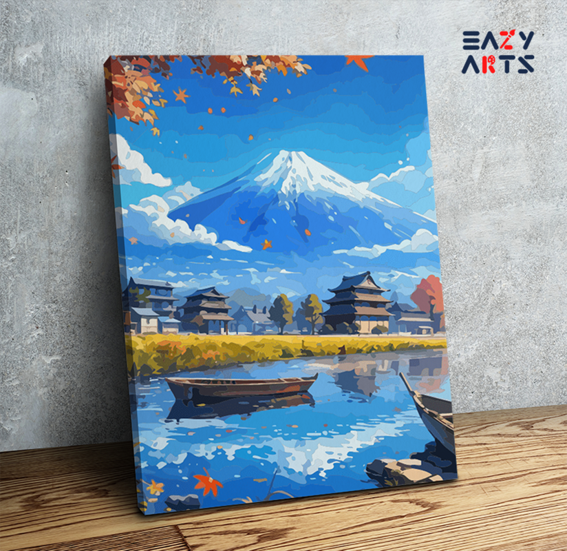 Eazy Arts Mount Fuji Serenity Paint by Numbers Kit - DesiPick