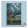 Eazy Arts Stormy Cottage Paint by Numbers Kit