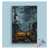 Eazy Arts Street Food Truck at Dusk Paint by Numbers Kit