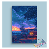 Eazy Arts Rainy Dusk Drive Paint by Numbers Kit
