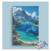 Eazy Arts Majestic Mountain Lake Paint by Numbers Kit