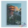 Eazy Arts Mountain Watchtower Escape Paint by Numbers Kit