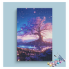 Eazy Arts Mystical Blooming Tree Paint by Numbers Kit