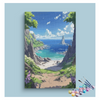 Eazy Arts Secluded Coastal Escape Paint by Numbers Kit