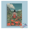 Eazy Arts Mountain Flower Field Explorer Paint by Numbers Kit
