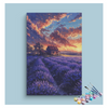 Eazy Arts Sunset Lavender Farm Paint by Numbers Kit