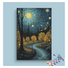 Eazy Arts Starry Night Riverside Paint by Numbers Kit
